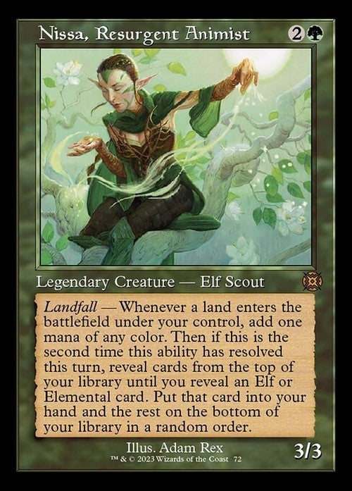 RETRO Nissa, Resurgent Animist ~ March of the Machine: The Aftermath [ NM ]