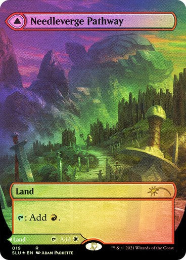 FOIL Needleverge Pathway / Pillarverge ~ Secret Lair [ NearMint ] [ Magic MTG ]