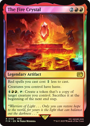 FOIL The Fire Crystal ~ Final Fantasy [ NM ] [ Magic MTG ]