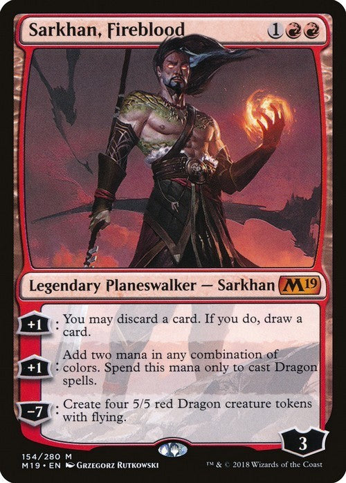Sarkhan, Fireblood ~ Core 2019 [ Excellent ] [ Magic MTG ]