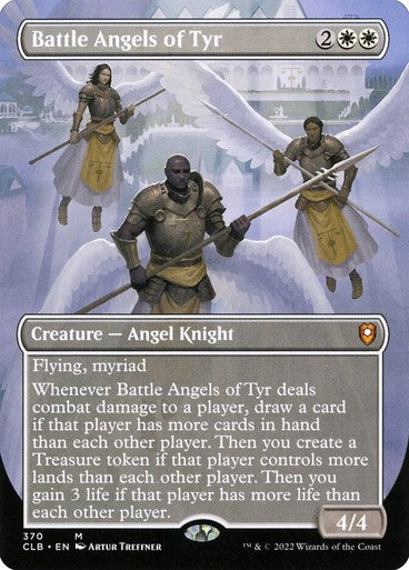 BORDERLESS Battle Angels of Tyr ~ Commander Legends 2 [ NM ] [ Magic MTG ]