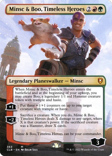 BORDERLESS Minsc & Boo, Timeless Heroes ~ Commander Legends 2 [ EX ] [ MTG ]
