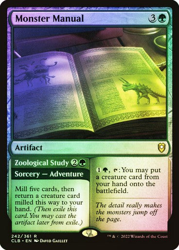 FOIL Monster Manual ~ Commander Legends 2 [ NM ] [ Magic MTG ]