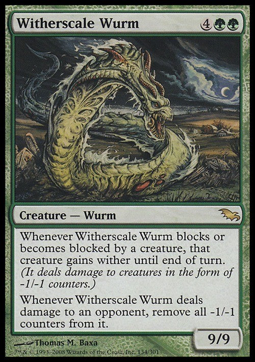 Witherscale Wurm ~ Shadowmoor [ Excellent ] [ Magic MTG ]