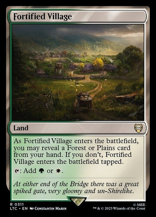 Fortified Village ~ Commander: The Lord of the Rings [ NM ] [ Magic MTG ]