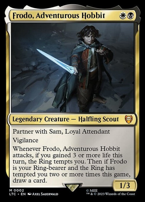 Frodo, Adventurous Hobbit ~ Commander: The Lord of the Rings [ NM ] [ MTG ]