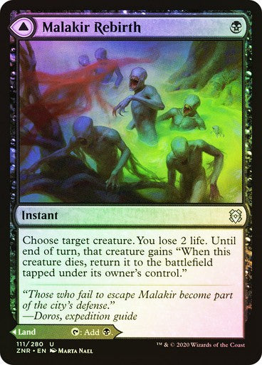 FOIL Malakir Rebirth / Malakir Mire ~ Zendikar Rising [ NearMint ] [ Magic MTG ]