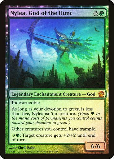 FOIL Nylea, God of the Hunt ~ Theros [ NearMint ] [ Magic MTG ]
