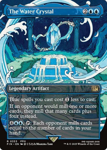 BORDERLESS The Water Crystal ~ Final Fantasy [ NM ] [ Magic MTG ]