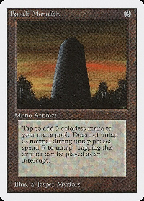 Basalt Monolith ~ Unlimited [ PLAYED ] [ Magic MTG ]