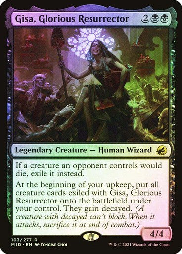 FOIL Gisa, Glorious Resurrector ~ Midnight Hunt [ NearMint ] [ Magic MTG ]
