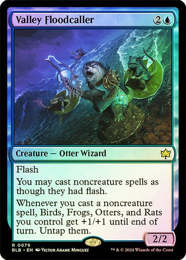 FOIL Valley Floodcaller ~ Bloomburrow [ NearMint ] [ Magic MTG ]