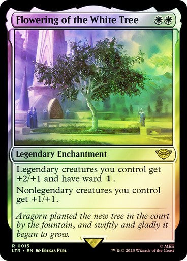 FOIL Flowering of the White Tree ~ The Lord of the Rings [ NM ] [ Magic MTG ]