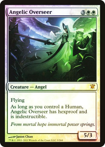 FOIL Angelic Overseer ~ Innistrad [ Excellent ] [ Magic MTG ]