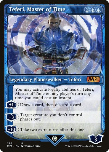 SHOWCASE Teferi, Master of Time #293 ~ Core 2021 [ HEAVILY PLAYED ] [ MTG ]