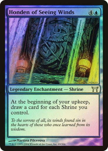FOIL Honden of Seeing Winds ~ Champions of Kamigawa [ Excellent ] [ Magic MTG ]