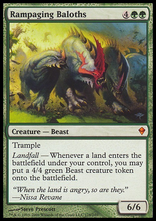Rampaging Baloths ~ Zendikar [ Excellent ] [ Magic MTG ]