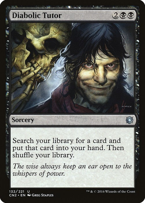 Diabolic Tutor ~ Conspiracy 2 [ Excellent ] [ Magic MTG ]