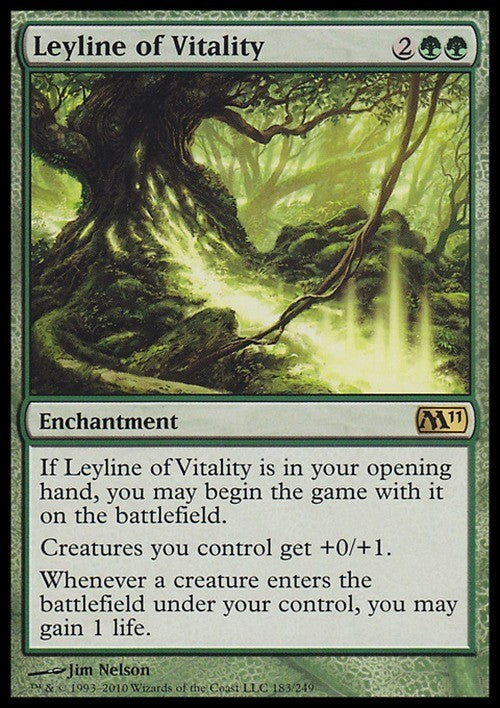 Leyline of Vitality ~ Magic 2011 [ Excellent ] [ Magic MTG ]
