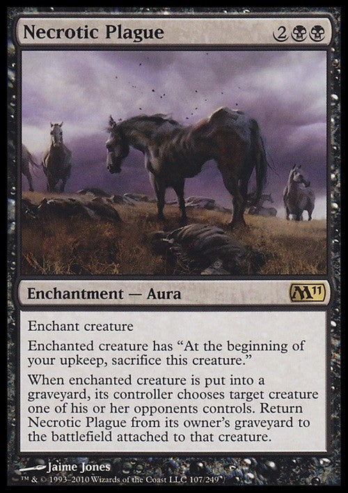Necrotic Plague ~ Magic 2011 [ Excellent ] [ Magic MTG ]