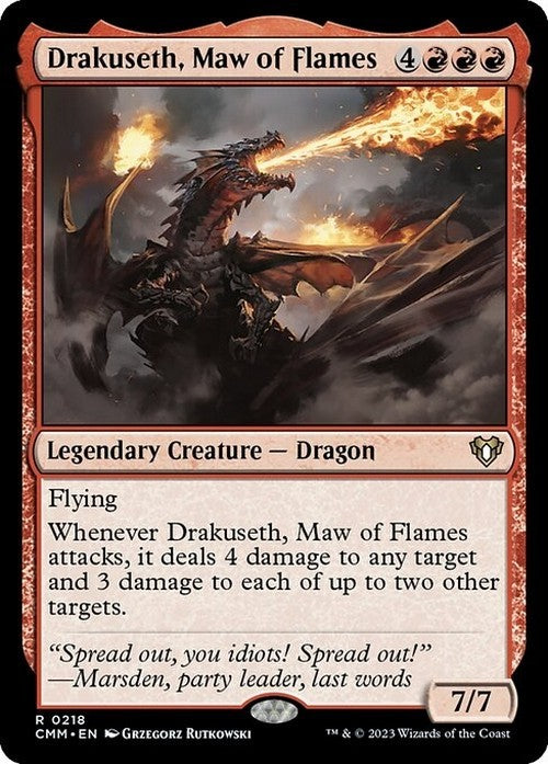 Drakuseth, Maw of Flames ~ Commander Masters [ NearMint ] [ Magic MTG ]