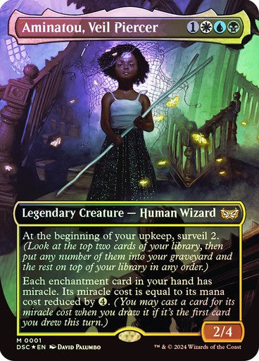 FOIL Aminatou, Veil Piercer ~ Commander: Duskmourn [ NM ] [ Magic MTG ]
