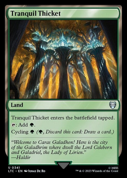Tranquil Thicket ~ Commander: The Lord of the Rings [ NM ] [ Magic MTG ]