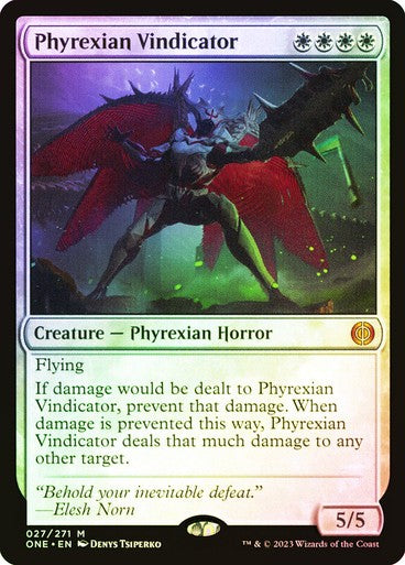 FOIL Phyrexian Vindicator  ~ Phyrexia: All Will Be One [ NM ] [ Magic MTG ]