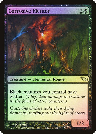 FOIL Corrosive Mentor ~ Shadowmoor [ Excellent ] [ Magic MTG ]