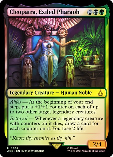 FOIL Cleopatra, Exiled Pharaoh ~ Assassin's Creed [ NM ] [ Magic MTG ]