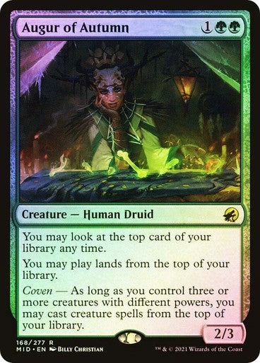 FOIL Augur of Autumn ~ Midnight Hunt [ NearMint ] [ Magic MTG ]