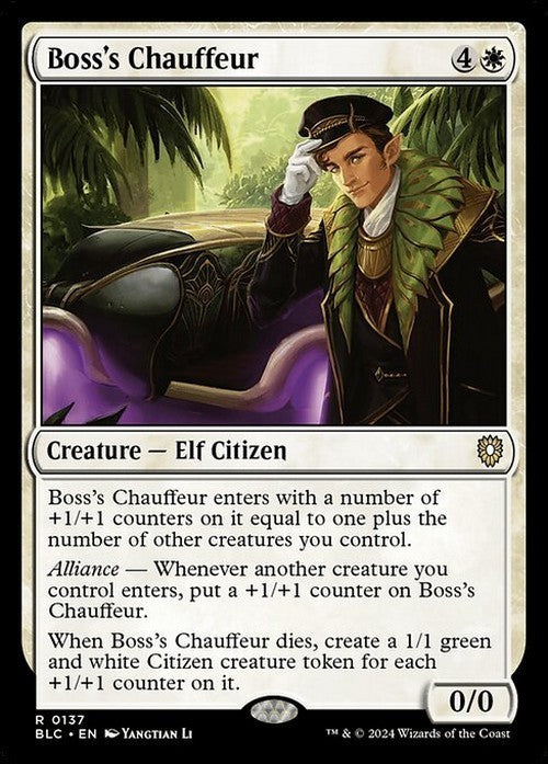 Boss's Chauffeur ~ Commander: Bloomburrow [ NearMint ] [ Magic MTG ]