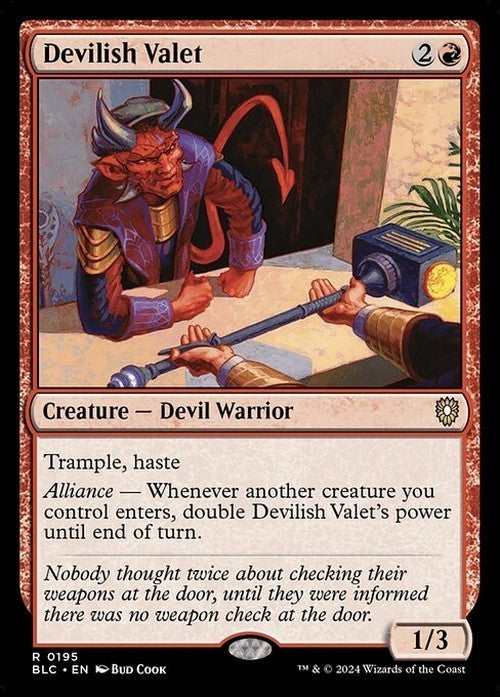 Devilish Valet ~ Commander: Bloomburrow [ NearMint ] [ Magic MTG ]