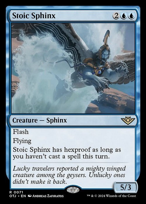 Stoic Sphinx ~ Outlaws of Thunder Junction [ NM ] [ Magic MTG ]