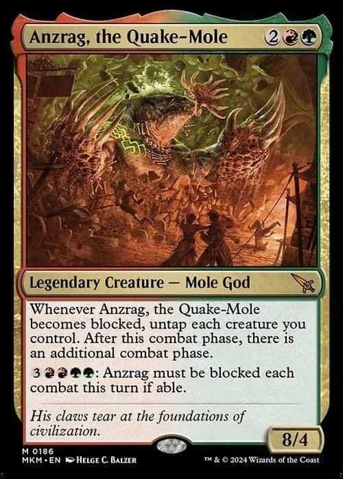 Anzrag, the Quake-Mole ~ Murders at Karlov Manor [ NM ] [ Magic MTG ]