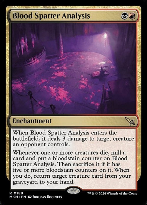 Blood Spatter Analysis ~ Murders at Karlov Manor [ NM ] [ Magic MTG ]