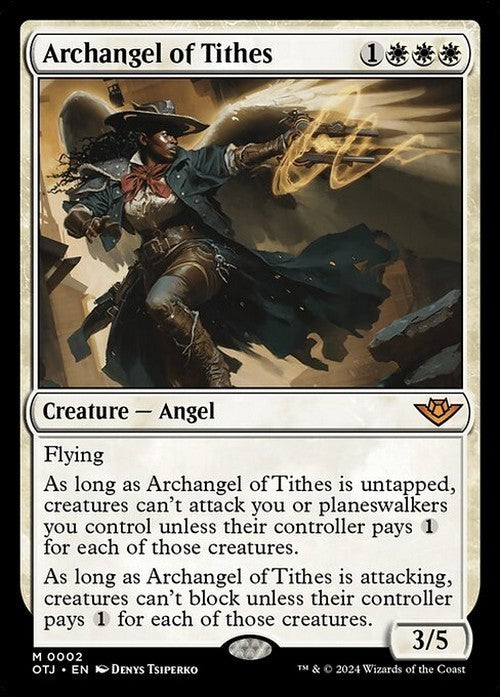 Archangel of Tithes ~ Outlaws of Thunder Junction [ NM ] [ Magic MTG ]