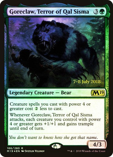 FOIL Goreclaw, Terror of Qal Sisma ~ Prerelease Core 2019 [ NM ] [ Magic MTG ]
