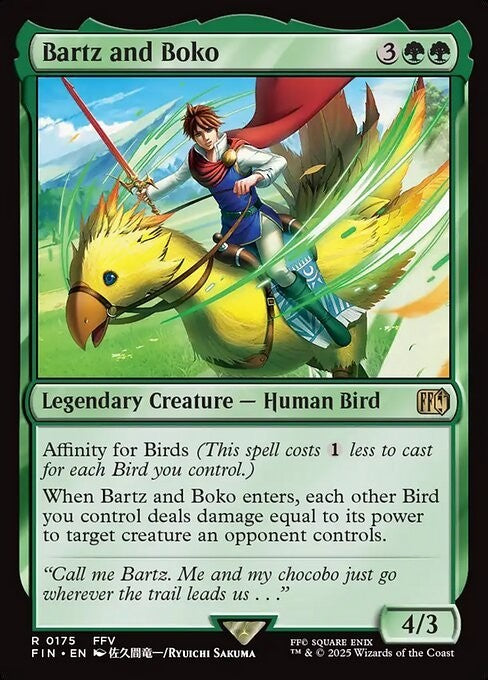 Bartz and Boko ~ Final Fantasy [ NM ] [ Magic MTG ]