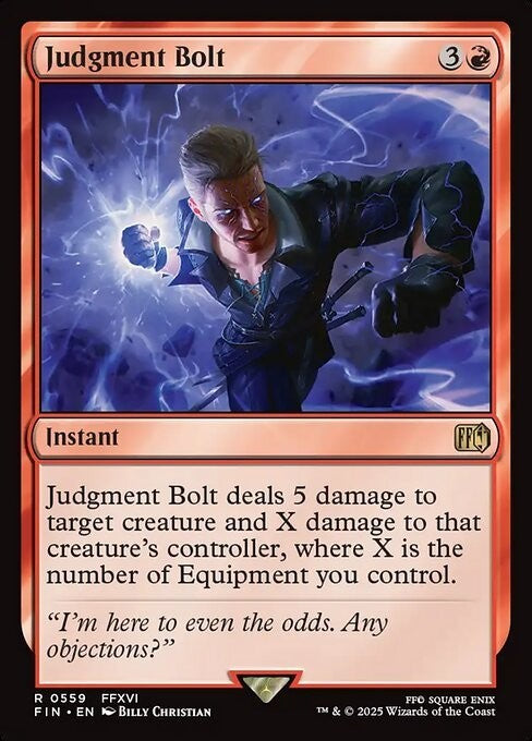 Judgment Bolt ~ Final Fantasy [ NM ] [ Magic MTG ]