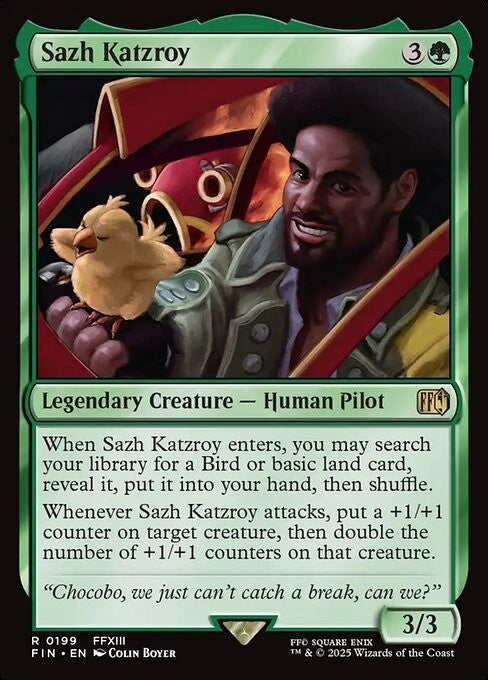 Sazh Katzroy ~ Final Fantasy [ NM ] [ Magic MTG ]