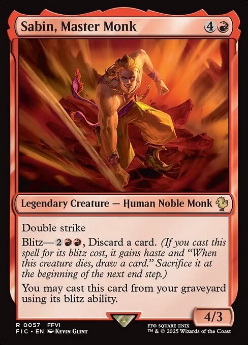 Sabin, Master Monk ~ Commander: Final Fantasy [ NM ] [ Magic MTG ]