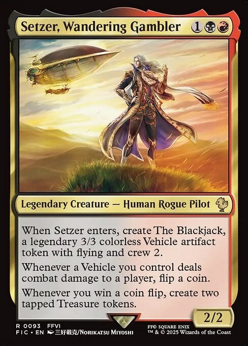 Setzer, Wandering Gambler ~ Commander: Final Fantasy [ NM ] [ Magic MTG ]