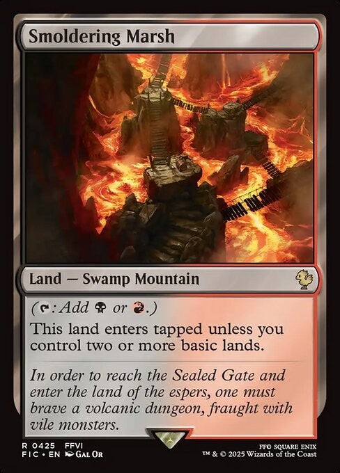 Smoldering Marsh ~ Commander: Final Fantasy [ NM ] [ Magic MTG ]