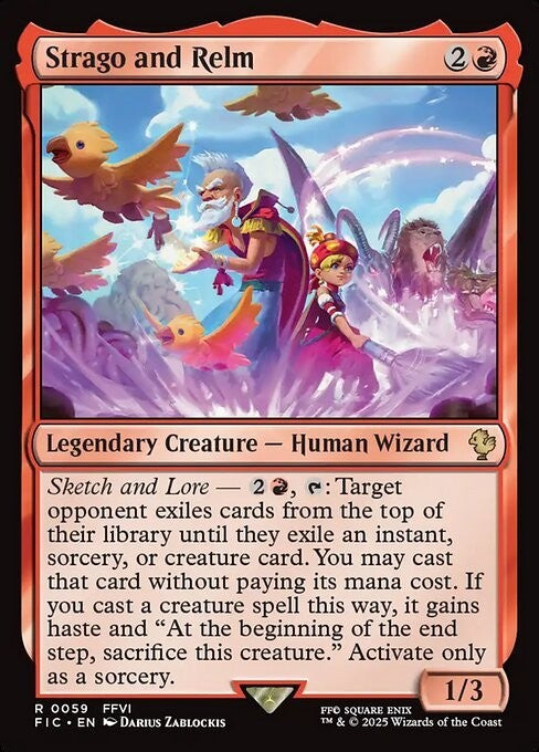 Strago and Relm ~ Commander: Final Fantasy [ NM ] [ Magic MTG ]