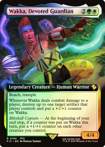FOIL Wakka, Devoted Guardian ~ Commander: Final Fantasy [ NM ] [ Magic MTG ]