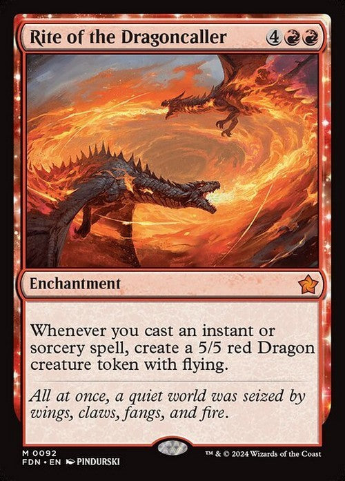 Rite of the Dragoncaller ~ Foundations [ NearMint ] [ Magic MTG ]