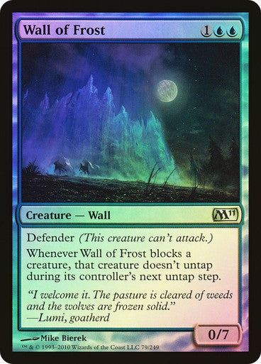 FOIL Wall of Frost ~ Magic 2011 [ Excellent ] [ Magic MTG ]