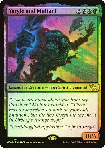 FOIL Yargle and Multani ~ March of the Machine [ NM ] [ Magic MTG ]