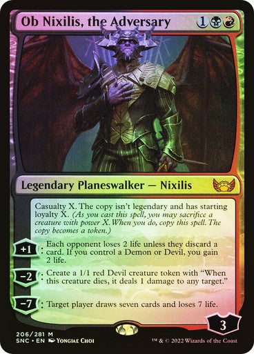 FOIL Ob Nixilis, the Adversary ~ Streets of New Capenna [ NM ] [ Magic MTG ]